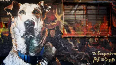 Street art in Athens, Greece