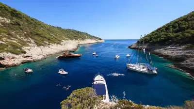 Cliff diving, Croatia