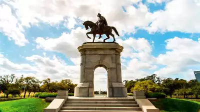 Sam Houston Statue in Hermann Park, Houston, Texas