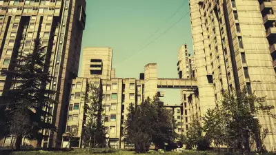 Brutalist architecture in Macedonia: the Goce Delcev student dormitory complex in Skopje