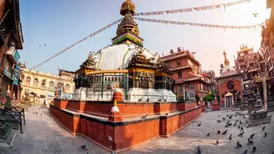 Prayer flag hanging in Kathmandu