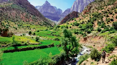 Exceptional views across the Atlas mountains, Morocco