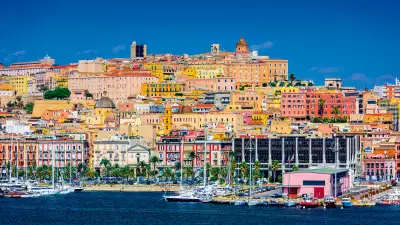 The colourful Sardinian coastline