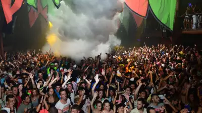 Revellers at Amnesia, Ibiza