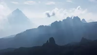 Silhouettes in the Dolomites, Italy