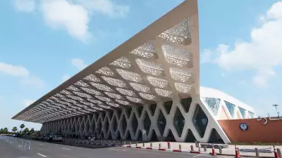 Entrance to Marrakesh Ménara Airport, Morocco