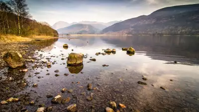 View to the hills over Ennerdale water