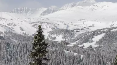 Ski runs in Calgary, Canada