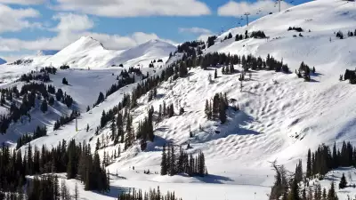 Ski Resort in the French Alps