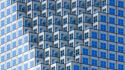 Textures of a skyscraper in Miami, US