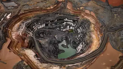 Gold mine in Australia from above