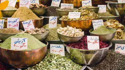 Spices in an Iranian bazaar