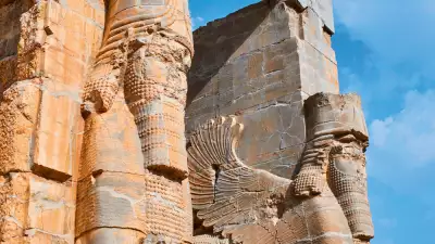 The Gate of All Nations, statues in Persepolis, Iran