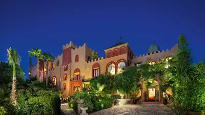 Kasbah Tamadot in the Moroccan Atlas Mountains