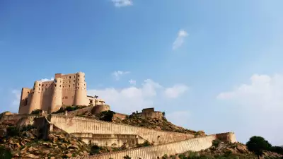 View from outside of Fort Bishangarh, India