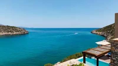 Aegean sea views from a villa at Daios Cove