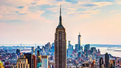 Manhattan skyline with the Empire State Building