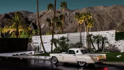 Ford Thunderbird outside Abrigo Corner, Palm Springs