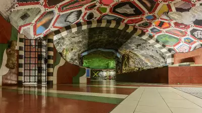 Art at Kungsträdgården station on the Stockholm metro
