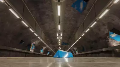 Street art in Vreten metro station, Stockholm