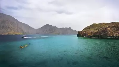Divers at Bandar Khyran, Oman
