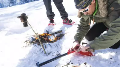 Stephane Viron teaching mountain survival