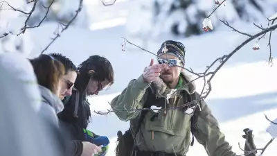 Stephane Viron teaching mountain survival