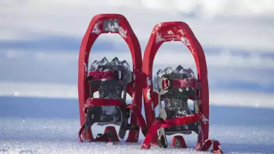 Snow shoes used in mountain survival masterclass