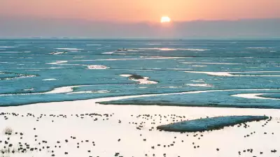 Sunrise over Elmley Nature Reserve, Kent