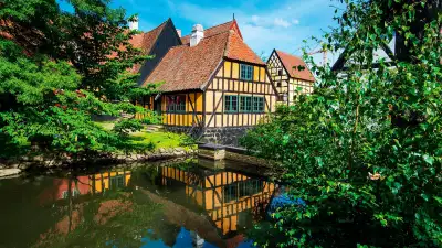 Old-school architecture in Aarhus, Denmark