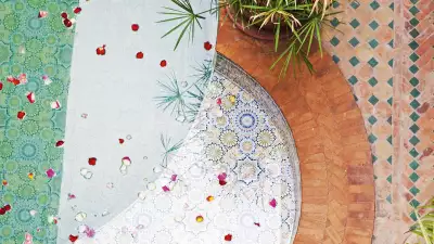Riad interior, Marrakech, Morocco