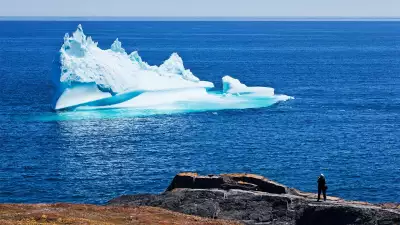 Iceberg outside of St John's Newfoundland