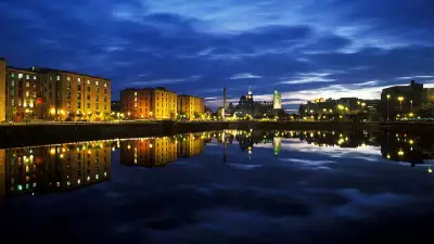 Liverpool skyline over the River Mersey