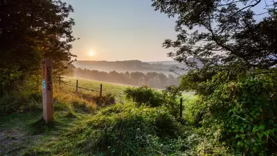 View of the Stroud Valleys in the Cotswolds
