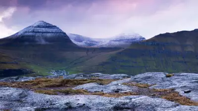 Mountain landscapes in the Faroe Islands