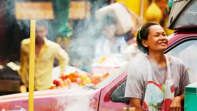 Food stall in Bangkok, the capital city of Thailand