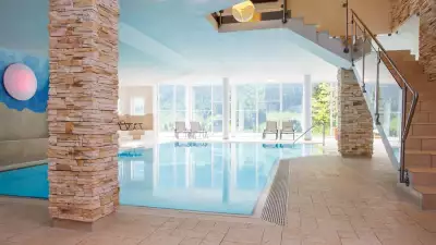 Swimming pool at Alphotel, Austria