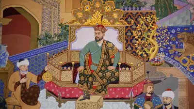 Mural of Tamerlane, Tashkent Uzbekistan