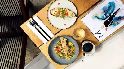 Food at Grådi, Oslo, Norway