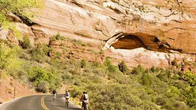 Road cycling in Utah, USA