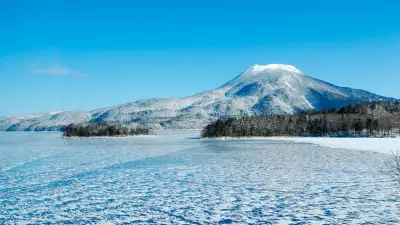 Frozen waters in mountainous Eastern Hokkaido, Japan