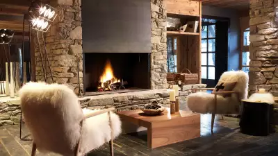 Interior at M de Megeve, French Alps