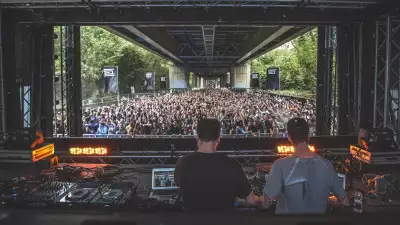 DJ at Junction 2 festival in Boston Manor Park, London
