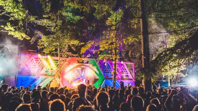 A stage at Farr Festival