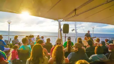 Afternoon acoustic sessions at The Rock Boat festival