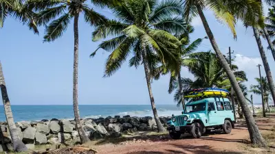 Beautiful surrounds at Soul & Surf in Kerala, India