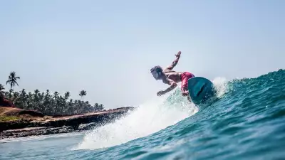 A surfer at Soul & Surf