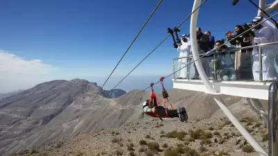 Zipline adventures at Jebel Jais in Ras Al Khaimah