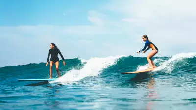 Surfing in the south of France