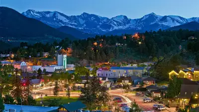 Mountain views in Estes Park, Colorado